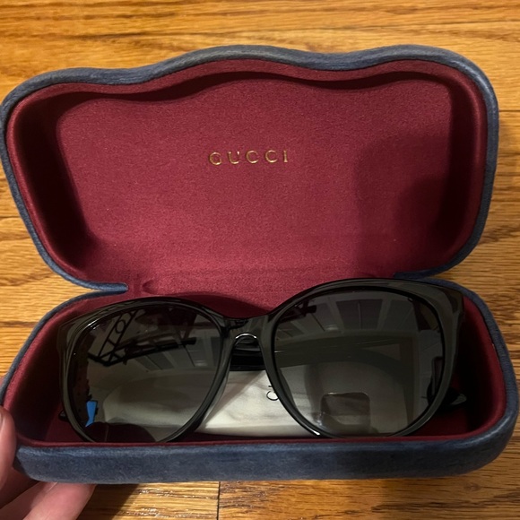 Gucci 56mm Gradient Cat Eye Sunglasses - Picture 1 of 7